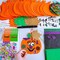 36-Set DIY Foam Pumpkin Craft Kits – Halloween Jack-O’-Lantern Stickers, Glitter Foam Shapes & Maple Leaf Decorations for Kids Party Favors, Classroom Activities & Fall Holiday Crafts